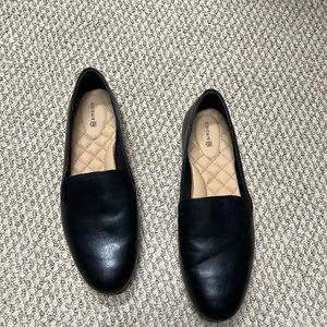 Black leather Birdies - never worn